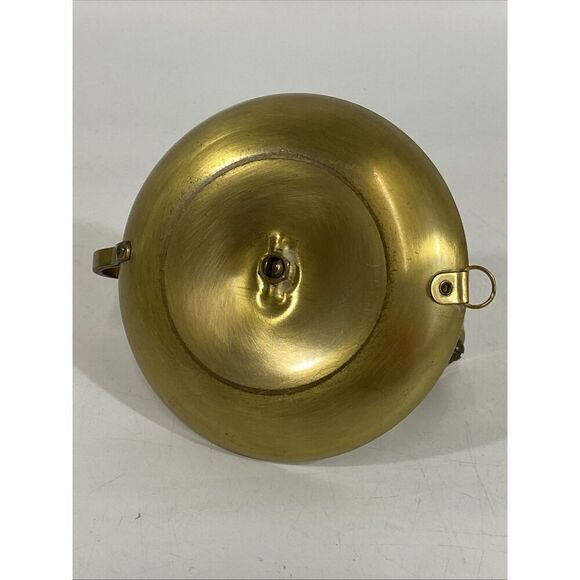 Vintage English Nautical Ship Boat Brass Weighted Swinging Taper Candle Holder - Picture 8 of 10